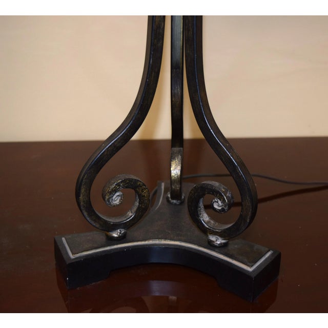 Pair Pineapple Palm Tree Form Tall Table Lamps For Sale - Image 4 of 6