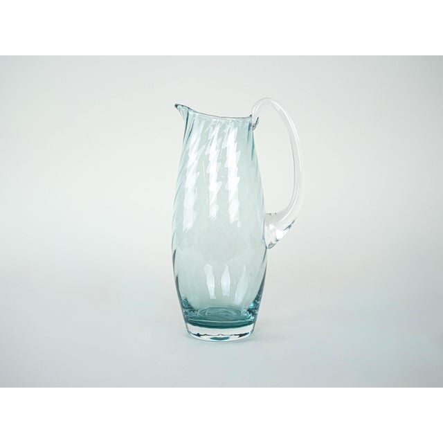 Italian Glass Jug, 1970s For Sale - Image 4 of 8