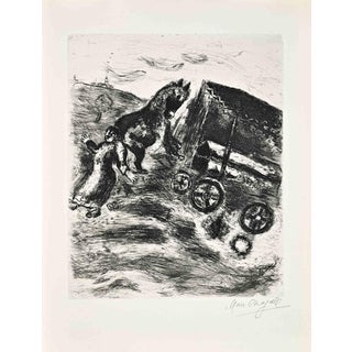 Marc Chagall, The Priest and the Dead Man, 1952, Etching For Sale