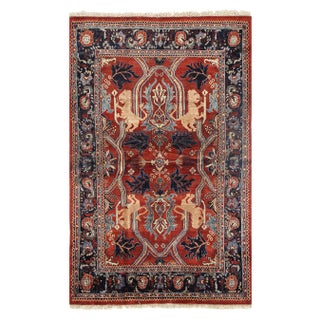 Persian Pasargad Rust Bidjar - 4' X 6' For Sale