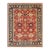 10x14 Majestic Versatile Coral Red Traditional Geometric Hand Knotted Wool Rug For Sale