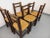 Vintage Brutalist Chairs in Oak and Straw, 1960s, Set of 6 For Sale - Image 10 of 18