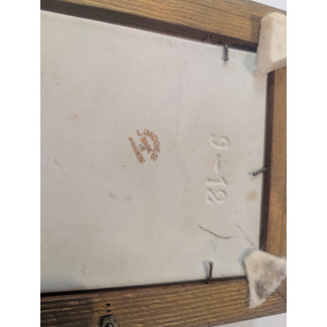 Ceramic 1960s Pair Limoges Painted Pannels For Sale - Image 7 of 8