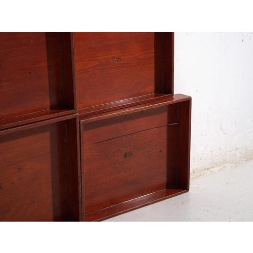 Wood Antique Japanese Wooden Serving Trays, Set of 7 For Sale - Image 7 of 11