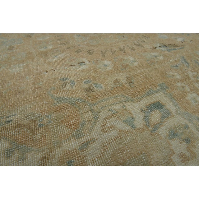 1970s Vintage Persian Handmade Wool Cotton Orange Area Rug For Sale - Image 4 of 11