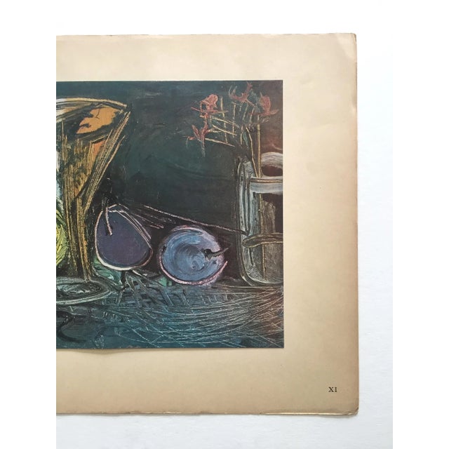 Paper Pablo Picasso Vintage 1943 Limited Edition French Lithograph Print " Nature Morte " 1942 For Sale - Image 7 of 11