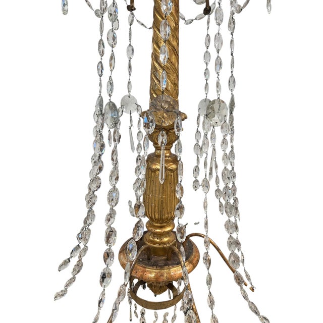 Wood 18th Century Genoa Genovese Chandelier (Two Available) For Sale - Image 7 of 8