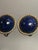 1970s 1970s Donald Stannard Lapis Lazulli Clip on Earrings, Pair For Sale - Image 5 of 9