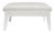 Classic White Portofino Outdoor Ottoman by the Drawing Room Atl For Sale