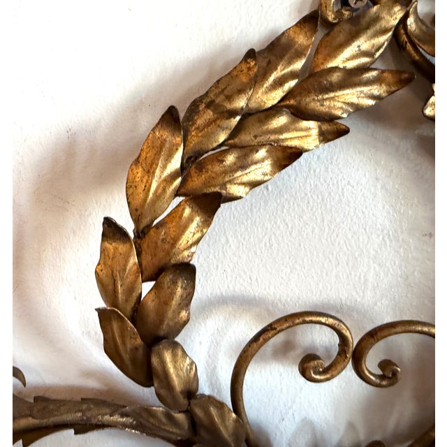 Italian Mid 20th Century Italian Gilt Candelabra For Sale - Image 3 of 10