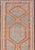 This antique Persian Karajeh runner features a tribal sub-geometric triple medallion design rendered in multicolor, set...