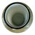 Late 20th Century Olive Green Cased Art Glass Vase With White Interior, Mid-Century Modern Style, 12” For Sale - Image 5 of 7