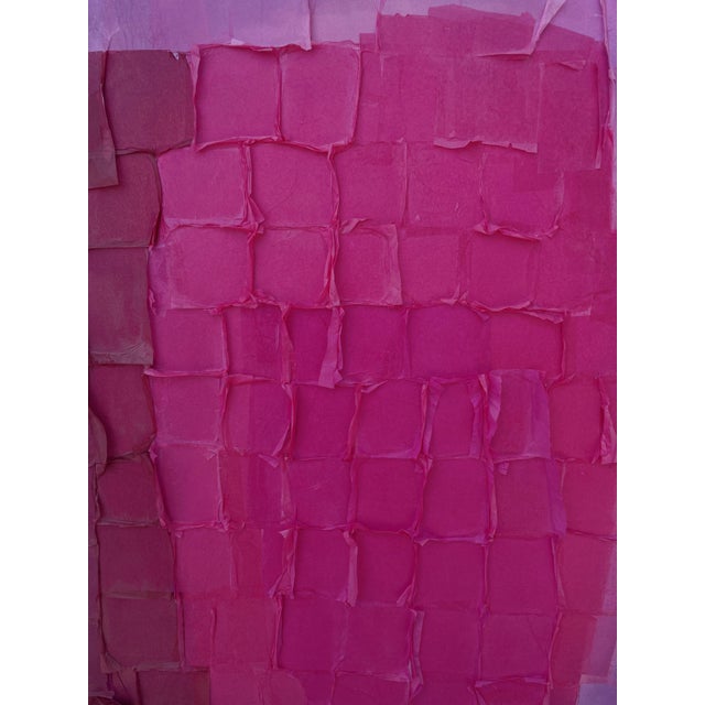 Add a playful jolt of saturated, expressive color to your interior with this dimensional abstract painting from COVET...