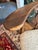 Wood Antique Chippendale Style Walnut & Shearling Corner Desk Chair For Sale - Image 7 of 12