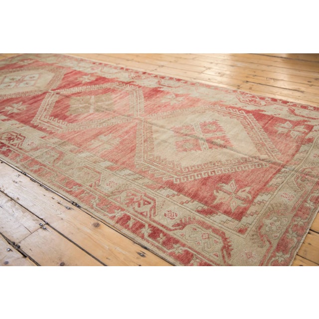 Vintage Distressed Oushak Rug Runner - 4'10" X 11' For Sale - Image 9 of 11