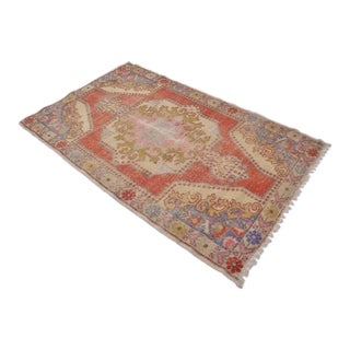 Oushak Vintage Turkish Carpet For Sale