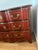 Red Theodore Alexander Red Leather-Wrapped Serpentine Three-Drawer Chest With Gilt Decoration For Sale - Image 8 of 16
