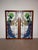 An exceptional vintage stained glass peacock panel, beautifully handcrafted with vibrant coloured glass and framed in...