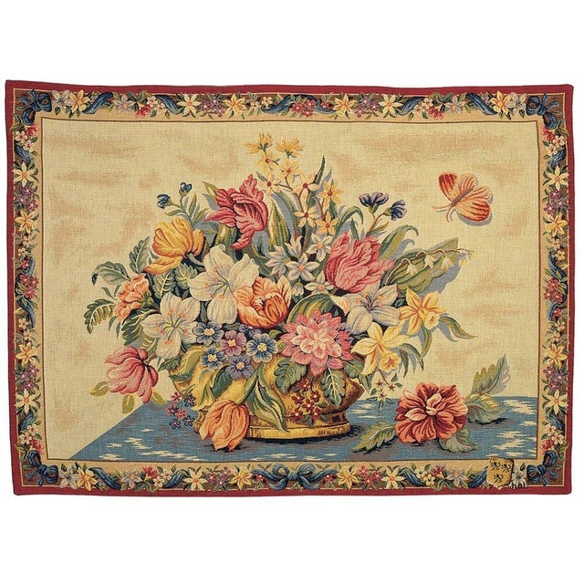 This beautiful tapestry is woven on a jacquard loom by skilled weavers, keeping alive the centuries old tradition of...