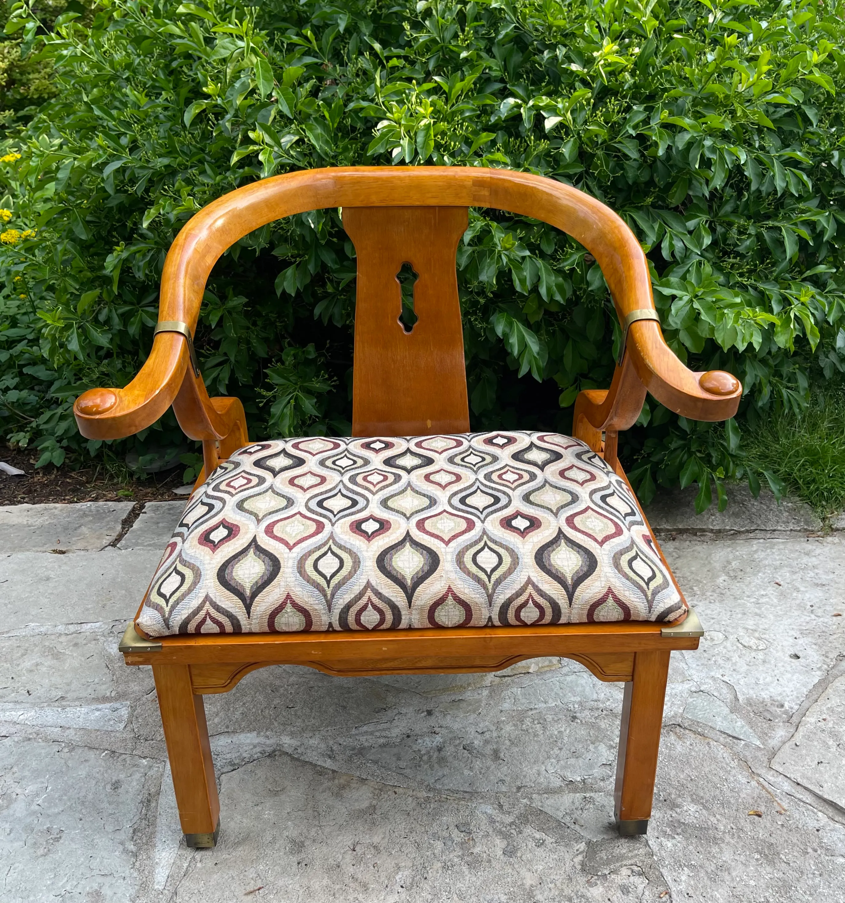 ダイニングチェア Mid Century Modern chairs by James Mont 1960s James Mont Style Asian Chinoiserie Ming Horseshoe Chair by