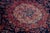 1950s Vintage Rug, 100% Hand-Knotted Wool, Traditional Indigo Blue & Crimson Red Medallion Carpet For Sale - Image 5 of 7
