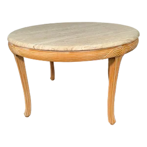 Late 20th Century Travertine Dining Table