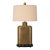 Vintage Chinoiserie Engraved Brass Bird Table Lamp With Cloud-Edge Base For Sale