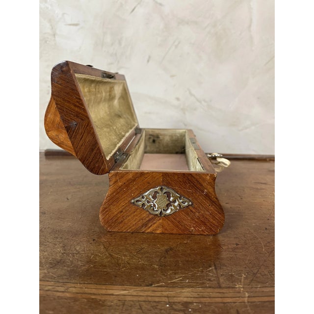 Brass and Wood Box, 1890s For Sale - Image 9 of 16