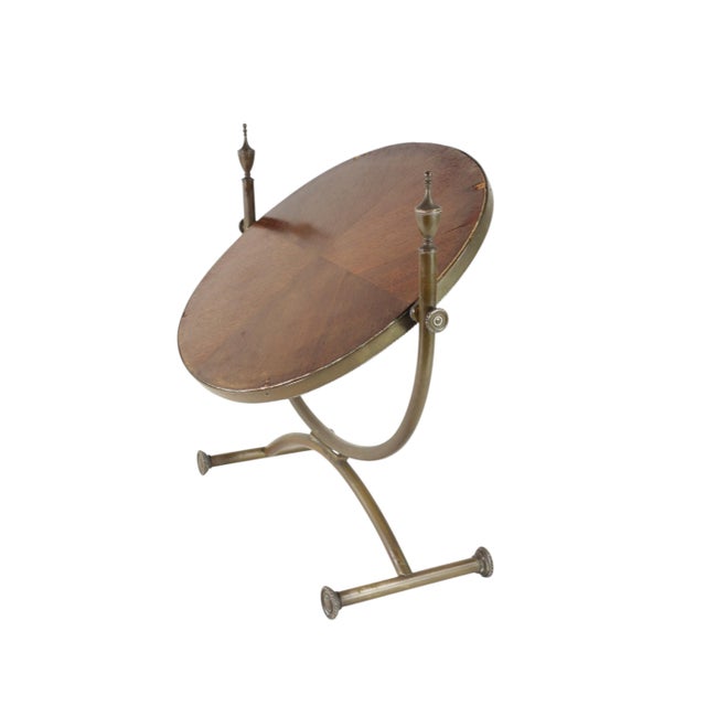 Neoclassical Italian Brass Table Mirror, 1940 For Sale - Image 13 of 16