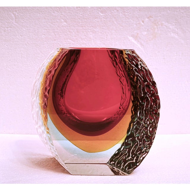 Large Murano Sommerso Glass Oliva Vase from Alessandro Mandruzzato, Italy, 1960s For Sale - Image 6 of 17