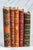 Victorian Set of 5 Charming Collection of Antique Leather Spine Books Victorian Office Home Decor For Sale - Image 3 of 9