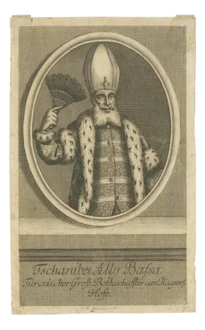 Bernigeroth, Ottoman Ambassador Portrait, Turkish Envoy, 1740, Engraving