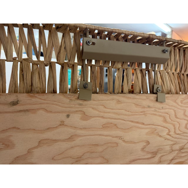 Woven for Pottery Barn Cameron Jute Rectangular Wall Mirror For Sale In San Francisco - Image 6 of 12