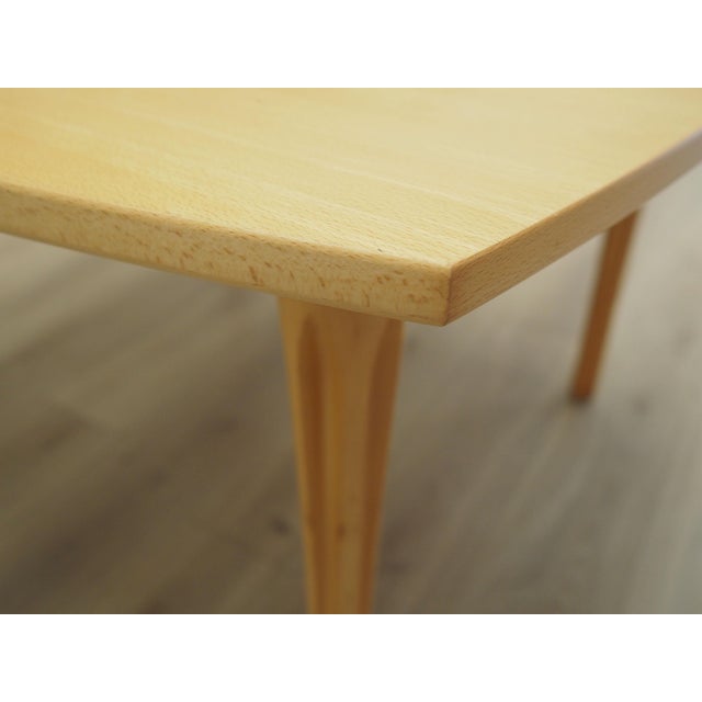 Vintage Danish Beech Table by Takshi Okamura & Erik Marquardsen for Getama, 1970s For Sale - Image 16 of 18