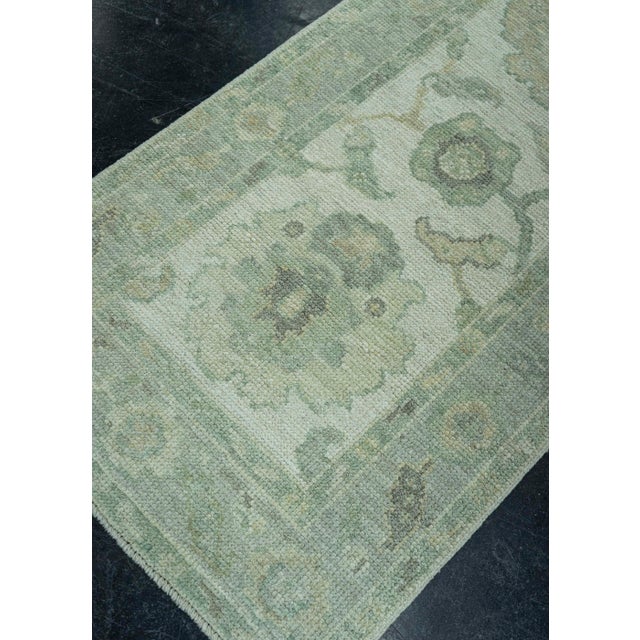Textile Turkish Oushak Rug 2'2" x 10'7" #19341 For Sale - Image 7 of 8