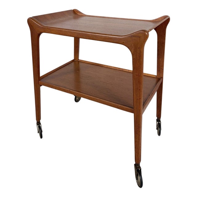 Mid-Century The Glyder Bar Cart in Teak from Paragon Furniture, 1960s For Sale
