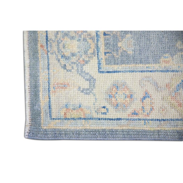 Turkish Modern Turkish Oushak Rug 3'1" x 11'7" For Sale - Image 3 of 7