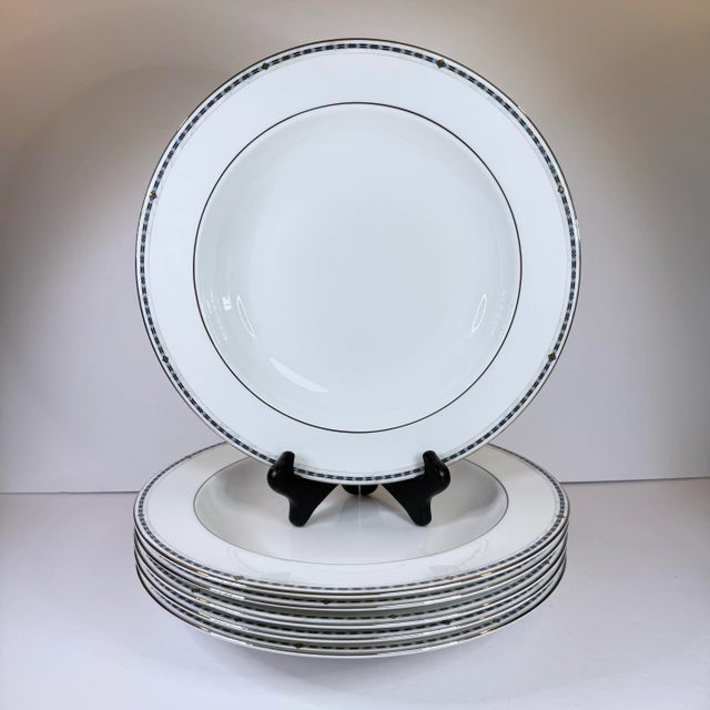 Wedgwood Guinevere Bone China Pasta Bowls - Set of 6 For Sale In Richmond - Image 6 of 6