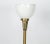1960s Heavy Brass and Milk Glass Globe Lamp For Sale - Image 4 of 10