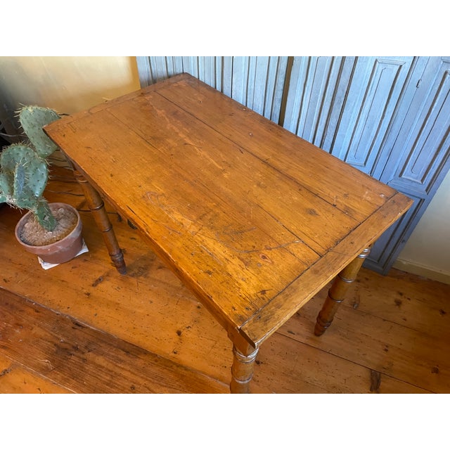 Small French Table in Faux Bamboo, 1890s For Sale - Image 12 of 17