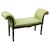 This exquisite vintage window seat showcases a striking neoclassical silhouette enhanced by a refined, gilt-painted...