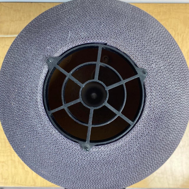 Mid-Century Modern 1970s Corrugated Table Lamp For Sale - Image 3 of 13