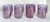 This striking set of four postmodern amethyst glass tumblers features a wonderfully sculptural design that feels equal...