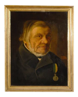 Antique Swedish Oil Portrait of Gentleman