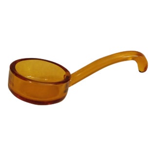 Vintage 1920's Amber Glass Spoon, Ladle For Sale