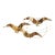 Curtis Jeré Brass Birds Seagulls Wall Sculpture Hanging For Sale