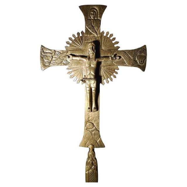 Large Processional or Altar Cross, 1880s For Sale - Image 14 of 14