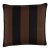 Schumacher Hemlock Stripe 18" Pillow In Java For Sale