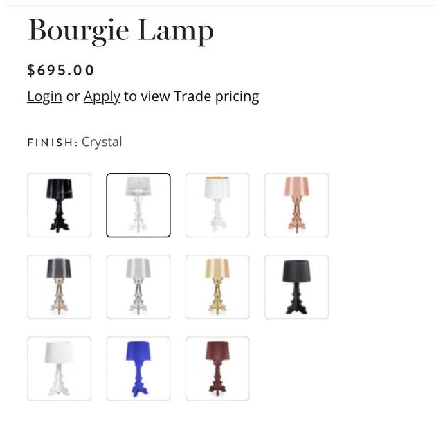 Authentic Kartell Bourgie Crystal Table Lamp by Ferruccio Laviani For Sale In San Antonio - Image 6 of 9