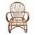 Wood Lounge Chairs in Rattan, 1970s, Set of 3 For Sale - Image 7 of 14